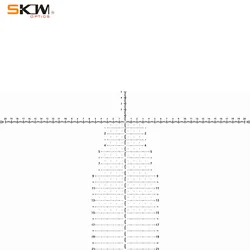 SKWoptics Mira de rifle FFP retícula focal precisa largo alcance