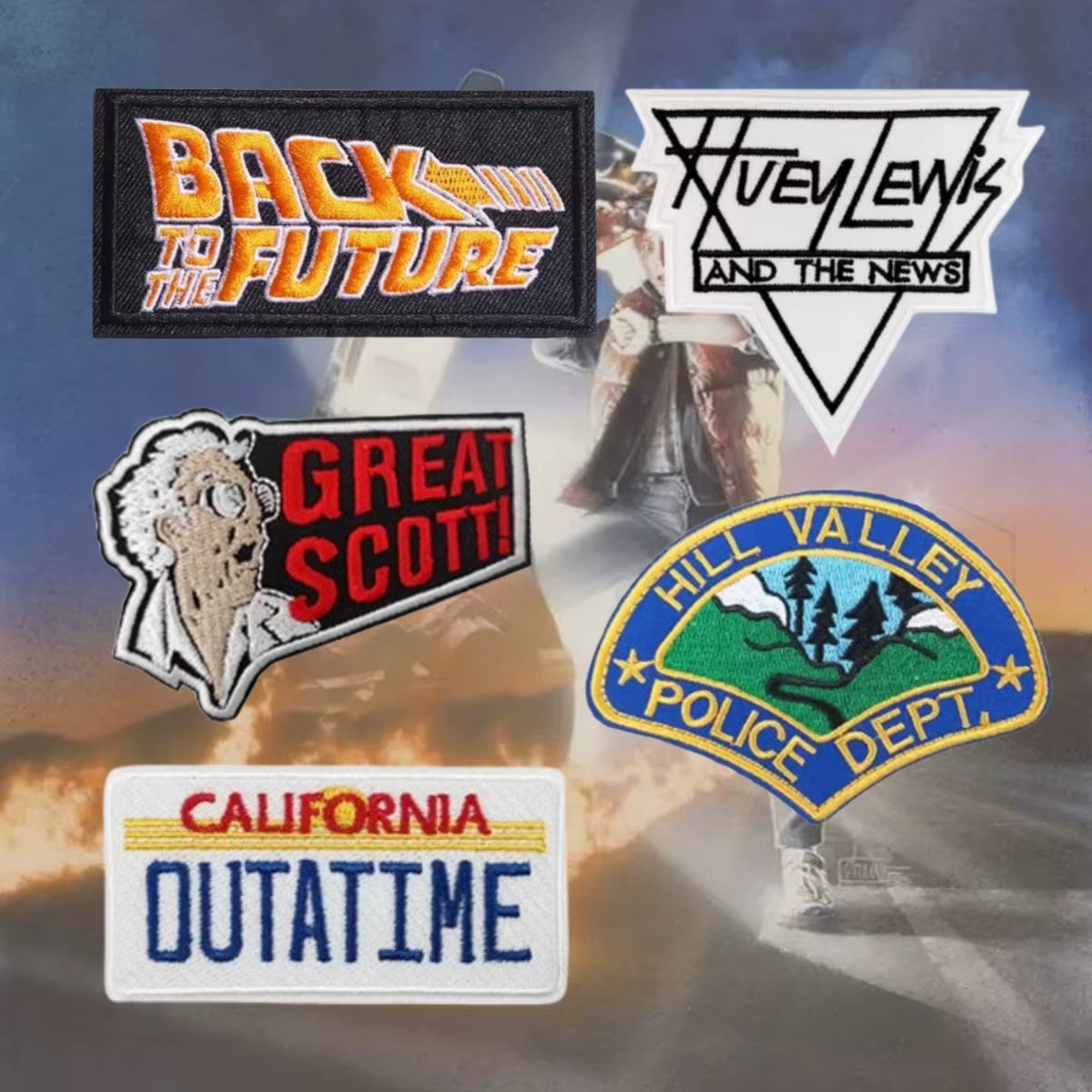 Parche morale Back to the Future – Bordado táctico para equipamiento - imagen 3
