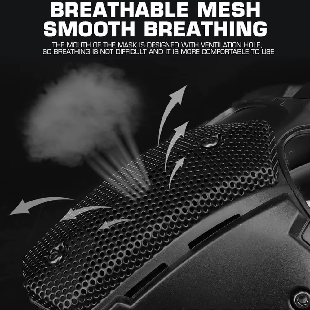 Máscara táctica airsoft transpirable protección facial completa outdoor - imagen 4