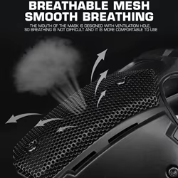 Máscara táctica airsoft transpirable protección facial completa outdoor