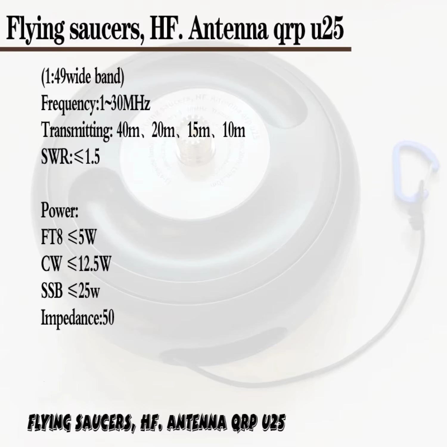Antena HF portátil en configuración V invertido