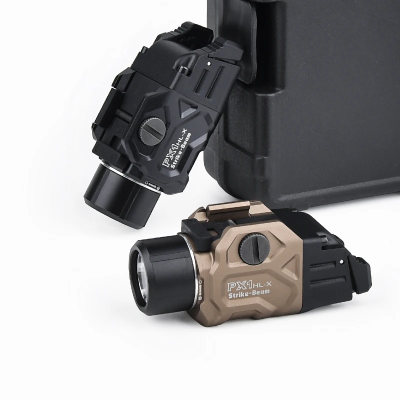 WADSN PX1 Linterna táctica para pistola con riel Picatinny metal CNC - imagen 2