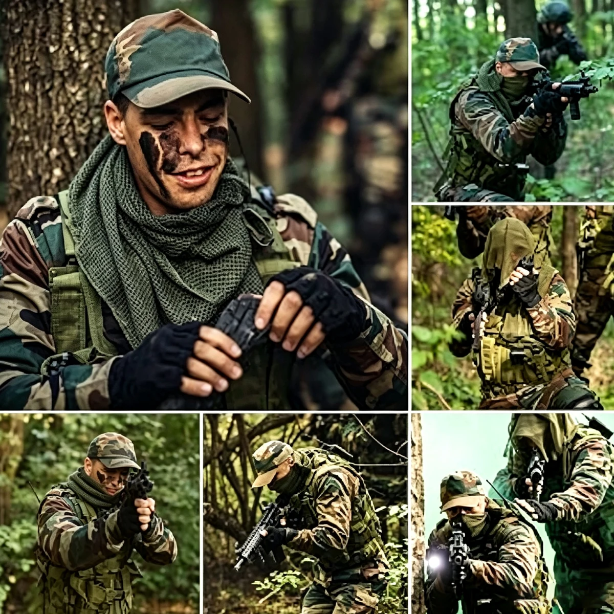 Velo de camuflaje de malla para caza y senderismo - imagen 2