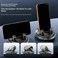 Soporte para teléfono coche giratorio universal con clip doble