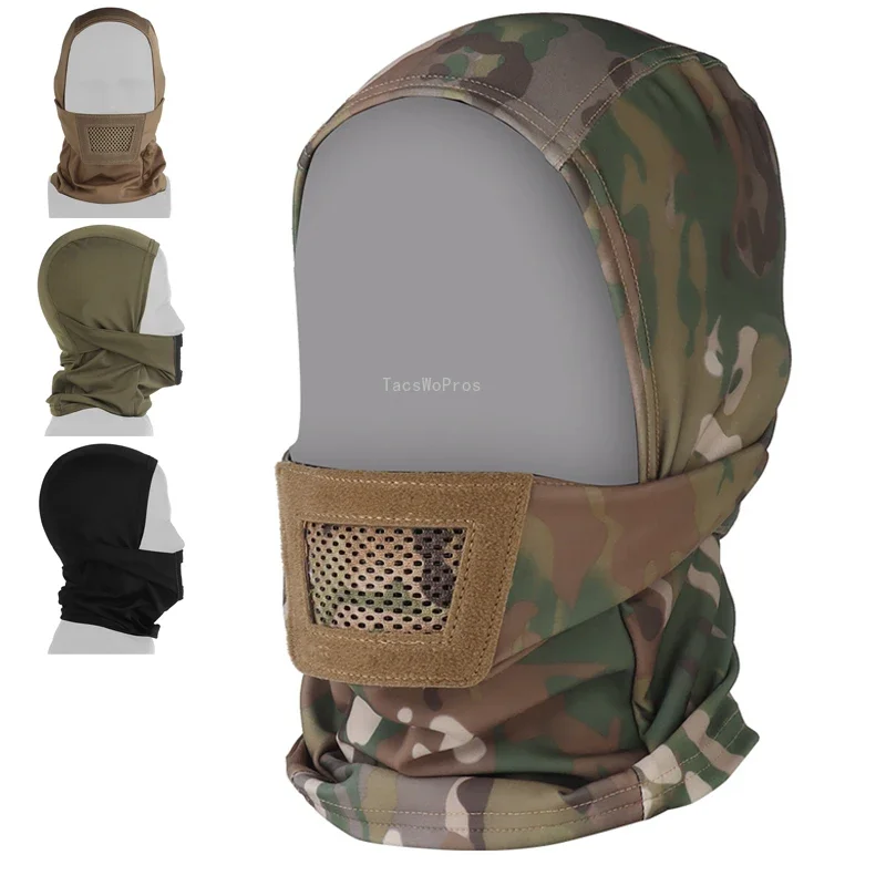 Pasamontañas táctico malla transpirable protección facial completa - imagen 2