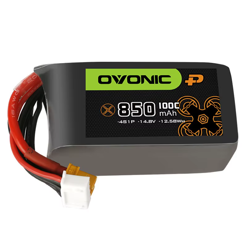Batería LiPo 4S 850mAh 100C 14,8V para Dron FPV – pack de 3 - imagen 2