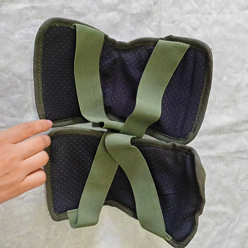 Juego protectores rodilleras y coderas tácticas verdes ripstop outdoor - imagen 3