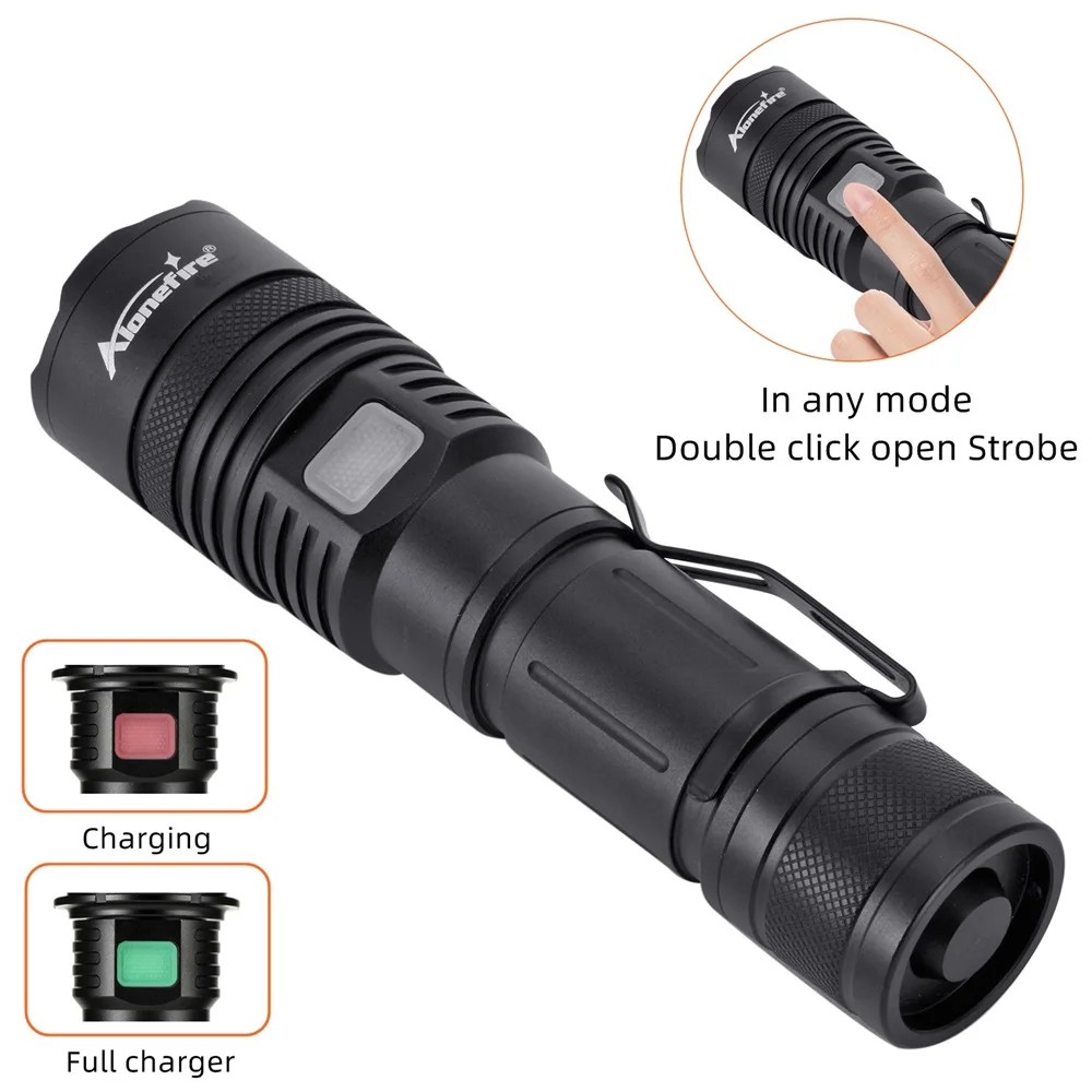 Linterna LED táctica recargable luz blanca roja verde azul para caza - imagen 5