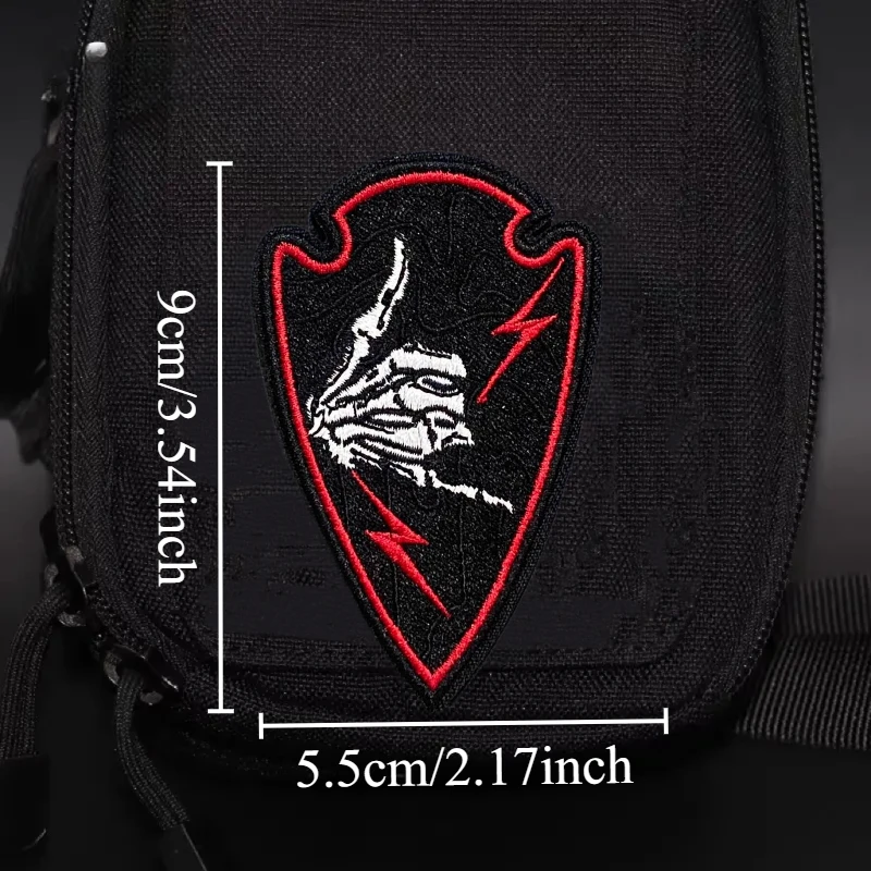 SHAKASPEAR Parche militar bordado insignia moral con velcro
