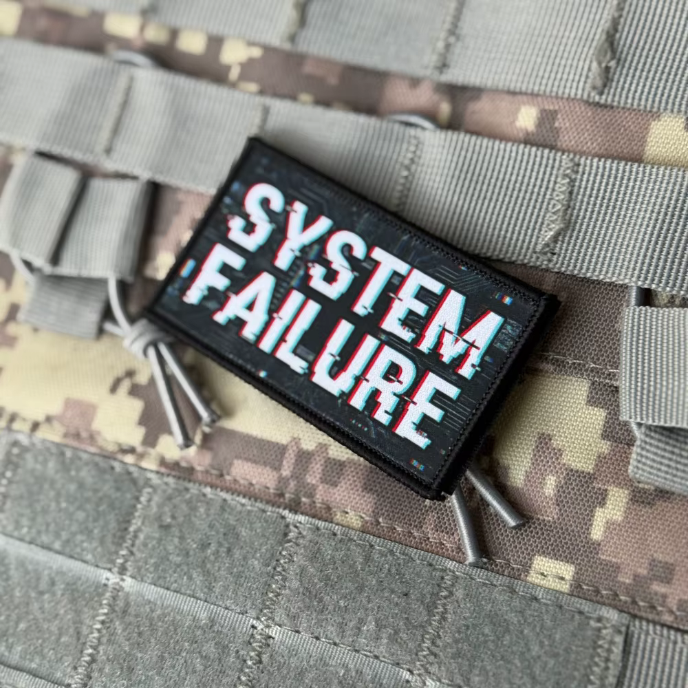 Parche táctico Velcro fallo de sistema para brazalete militar - imagen 2