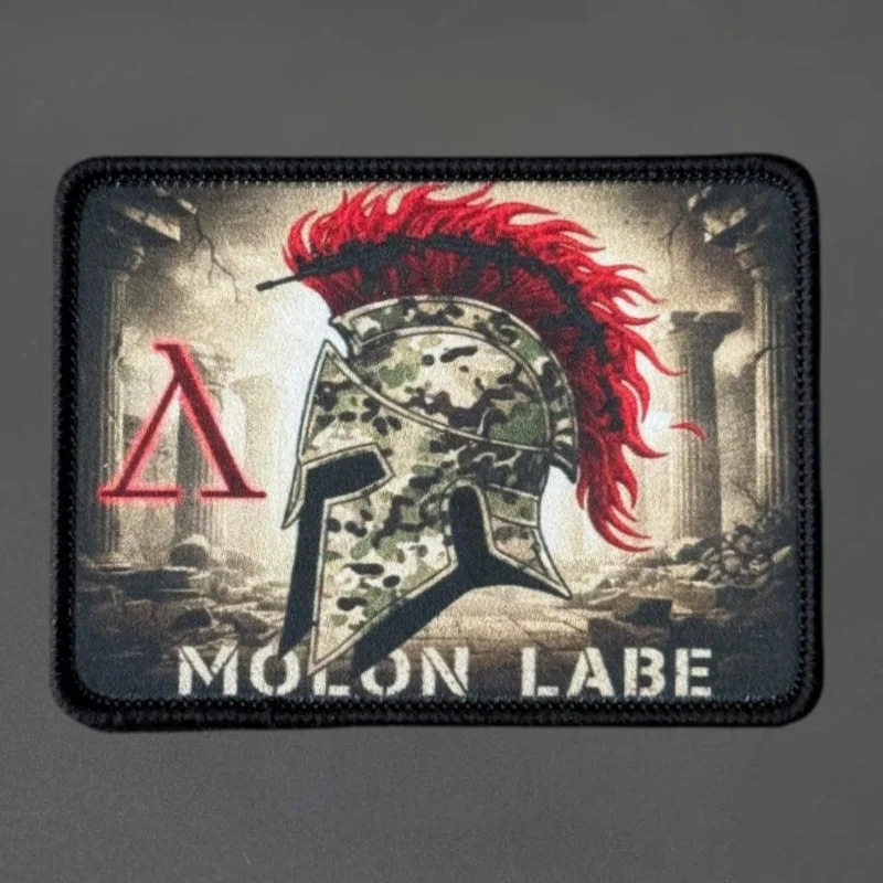 Spartan parche táctico camuflaje calavera con velcro para mochila - imagen 2
