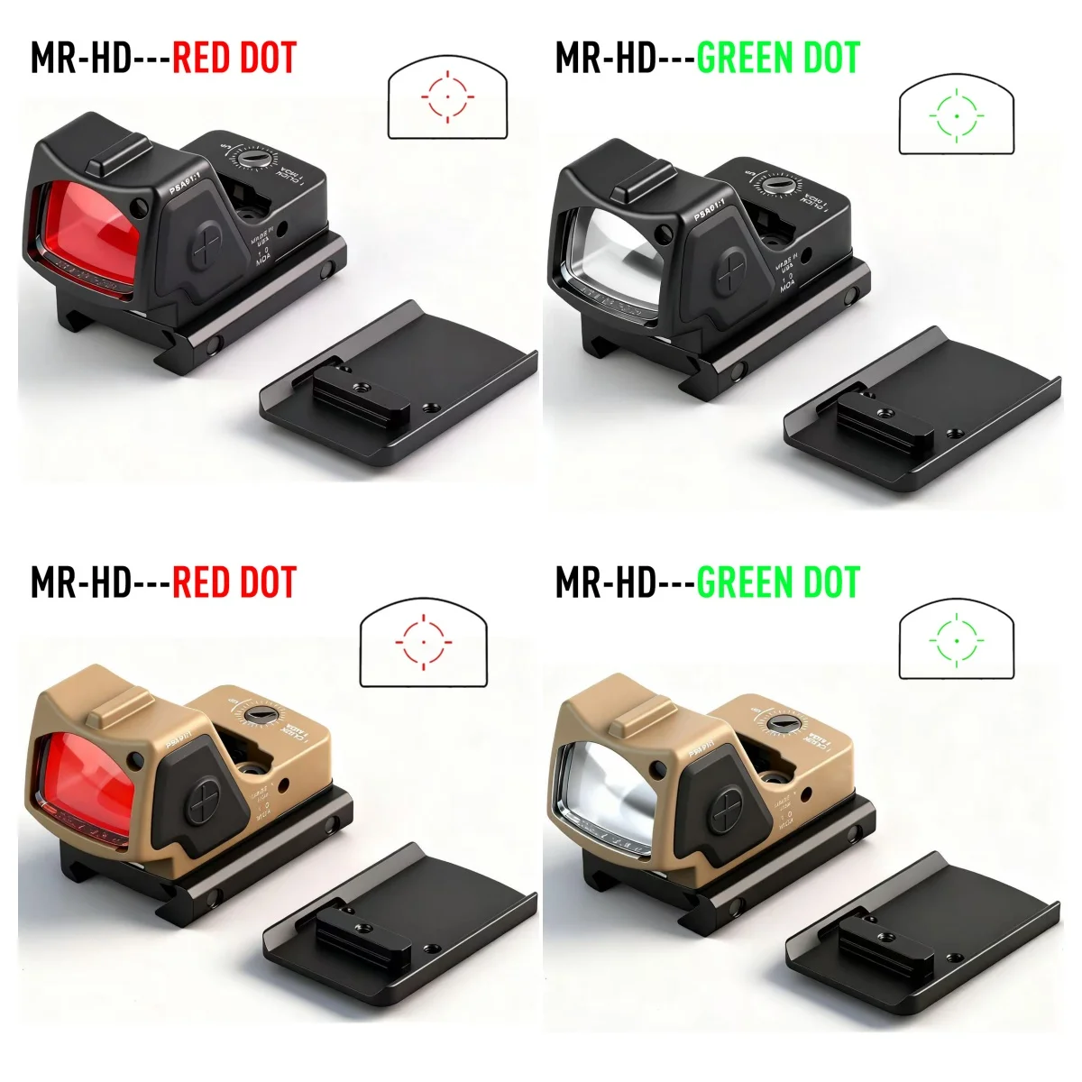 Mira RM-HD compacta en color negro