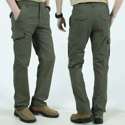 Pantalones tácticos cargo impermeables hombre, multibolsillos duraderos