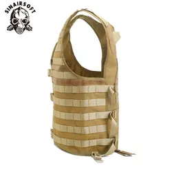 Chaleco táctico MOLLE modular nailon con bolsillo hidratación