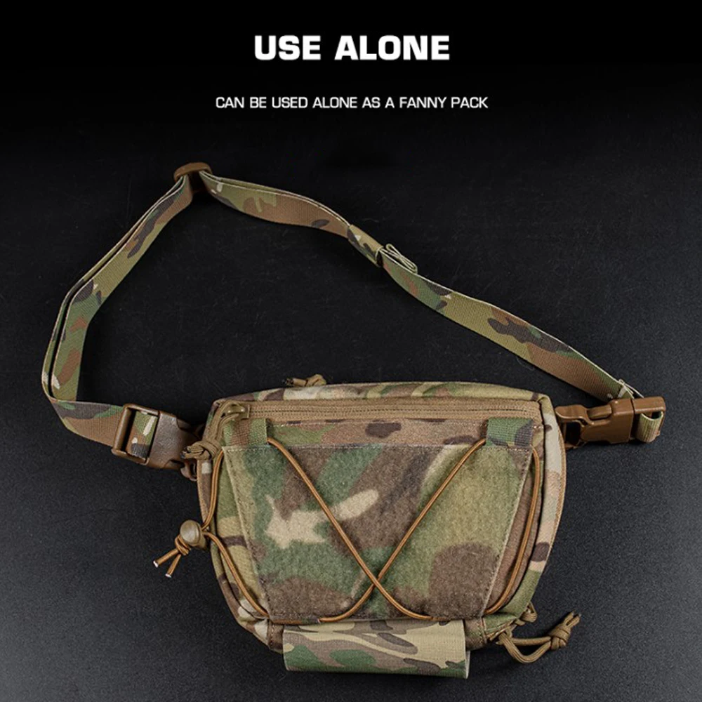 Chaleco táctico subabdominal con bolsa rápida para Airsoft y Paintball - imagen 2