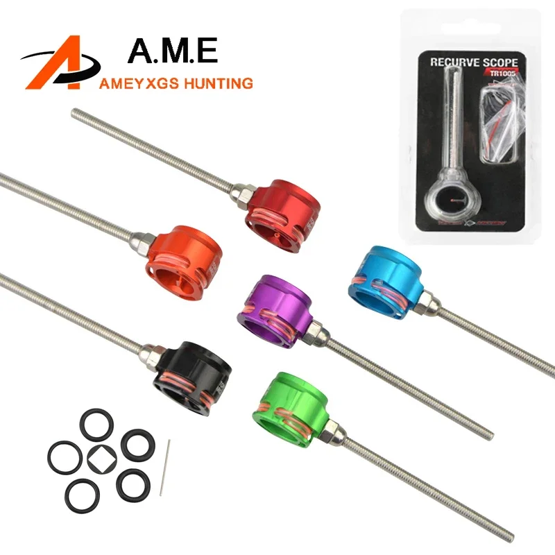 TR1005 Pin Mira Fibra Roja Arco Recurvo CNC Caza