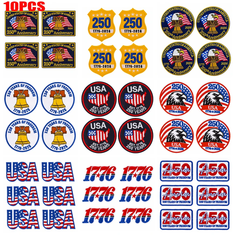 Parche bordado termoadhesivo logo Estados Unidos – para gorra - imagen 2