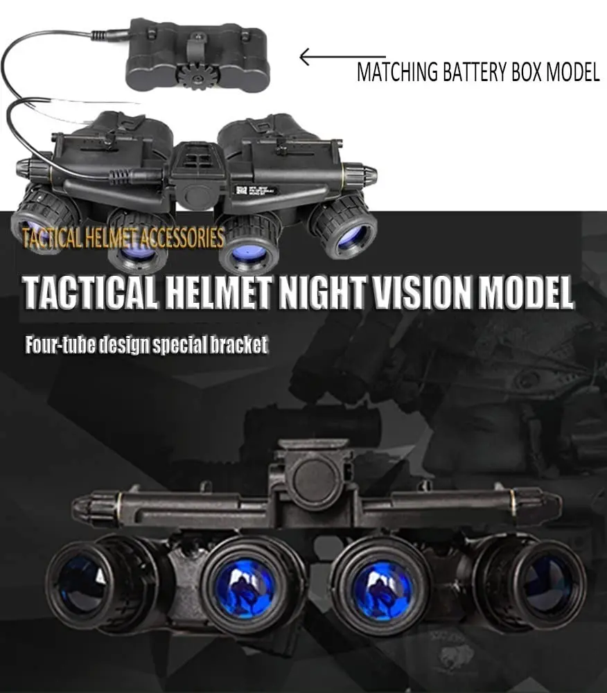 Casco táctico airsoft NVG con protección facial y auriculares - imagen 3