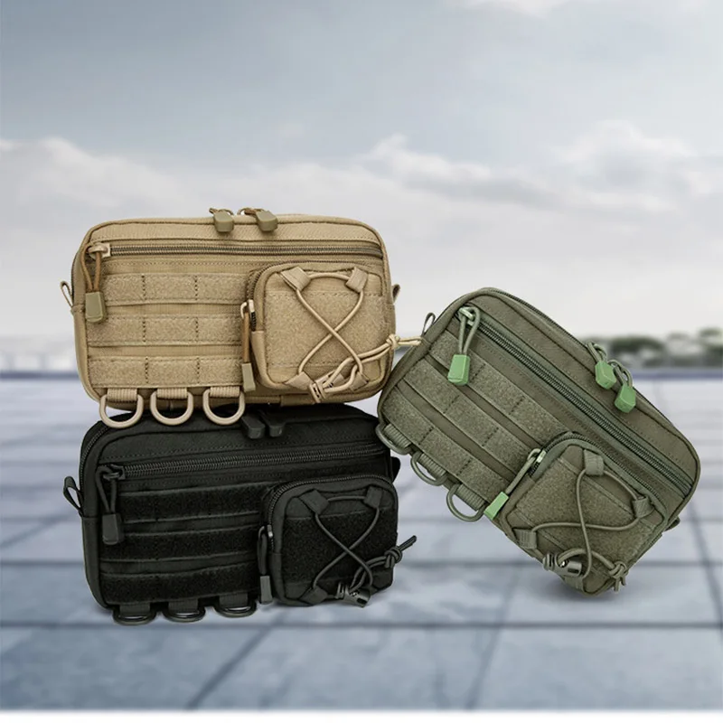 Bolsa organizadora EDC negra con varios compartimentos