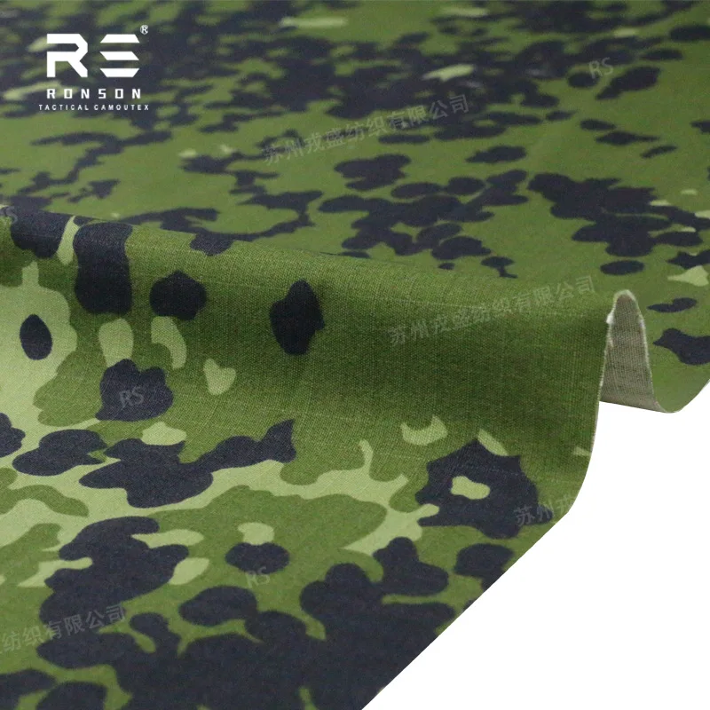 Tela de camuflaje danés M84: algodón con rejilla NYCO impermeable - imagen 4