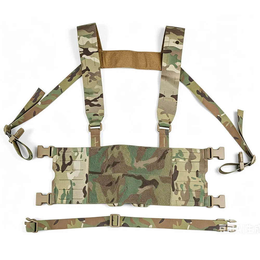 Chaleco táctico ligero estilo Ferro con arnés ancho MOLLE