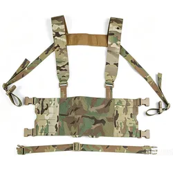 Chaleco táctico ligero estilo Ferro con arnés ancho MOLLE