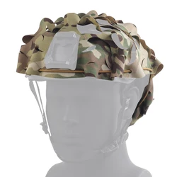 Funda táctica para casco camuflaje malla 3D corte láser Airsoft
