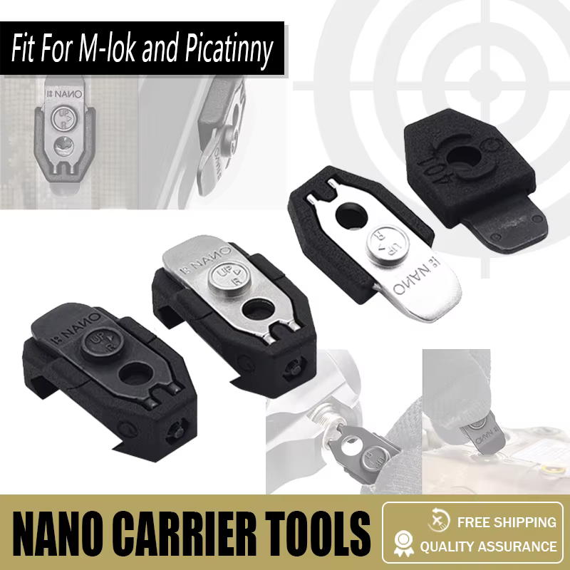 Herramienta táctica multitarea NANO con soporte M-LOK y Picatinny