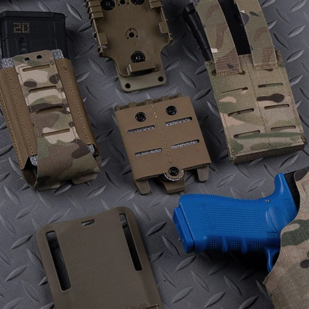 Accesorio táctico QLS MOLLE de inserción rápida, corte láser caza CS - imagen 4