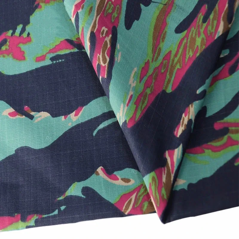 Tela camuflaje ripstop tigre Miami rayas algodón y nailon táctico - imagen 5