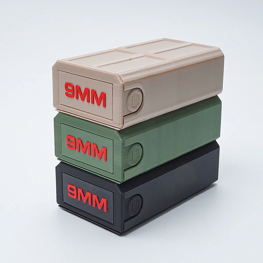 Caja con capacidad para almacenar munición