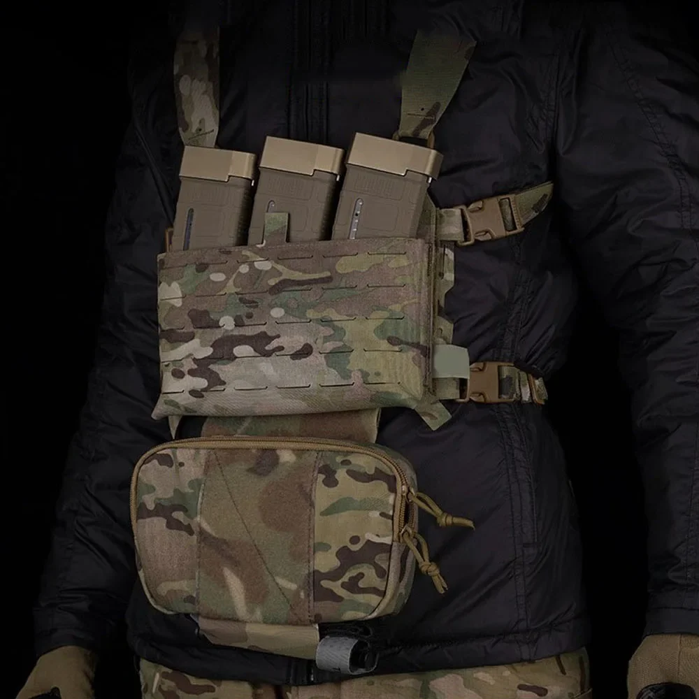 Bolsa táctica de descarga abdominal para portaplacas y chaleco de caza - imagen 5