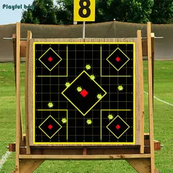 Dianas adhesivas airsoft – Papel de tiro con cuadrícula para práctica