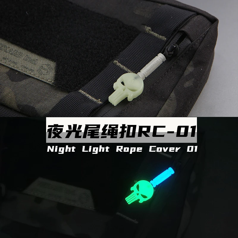 TPU multifuncional tirador cremallera táctico paracord luminoso - imagen 4