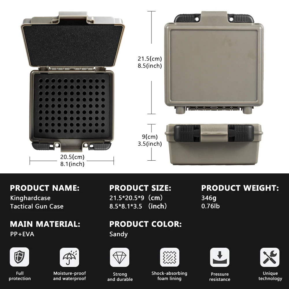 Caja compacta y fácil de transportar