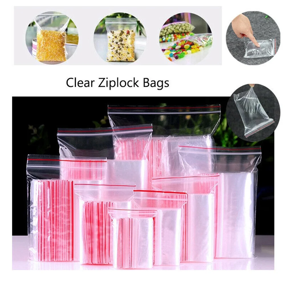 Bolsas zip transparentes resellables tácticas para almacenamiento - imagen 4