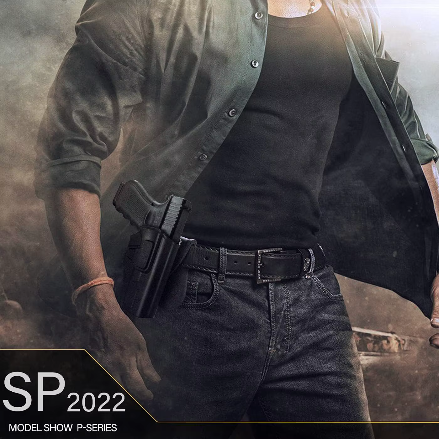 Funda táctica OWB Sig Sauer SP2022 con liberación por índice - imagen 5