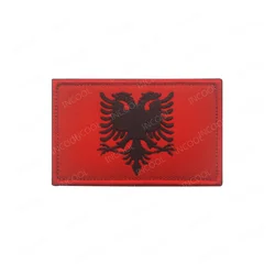Parche PVC bandera Albania para mochila táctica - Resistente