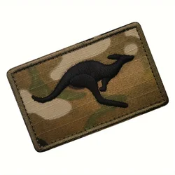Parche táctico Velcro canguro australiano bordado para mochilas