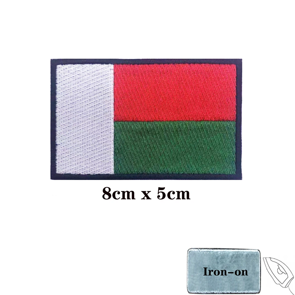 Parche bordado Madagascar para banda de brazo con velcro - imagen 2