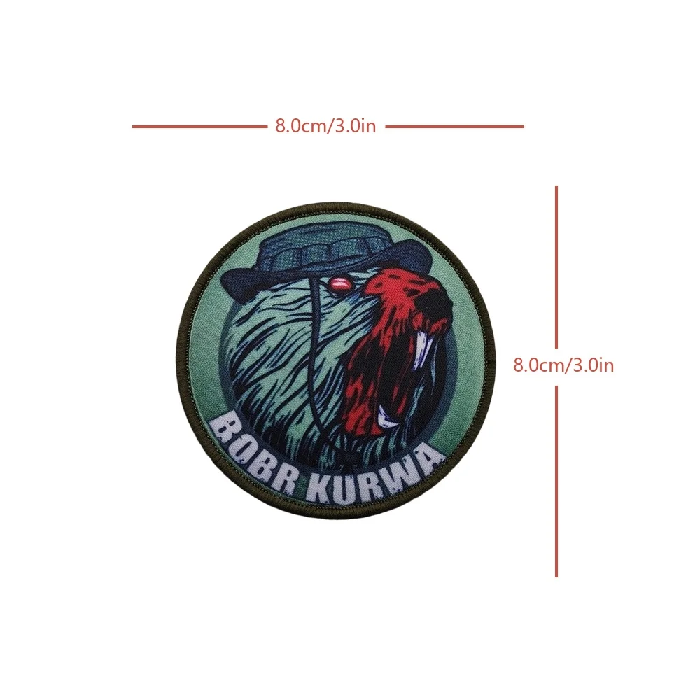 BOBR KURWA parche táctico bordado velcro para gorra y mochila MOLLE - imagen 5
