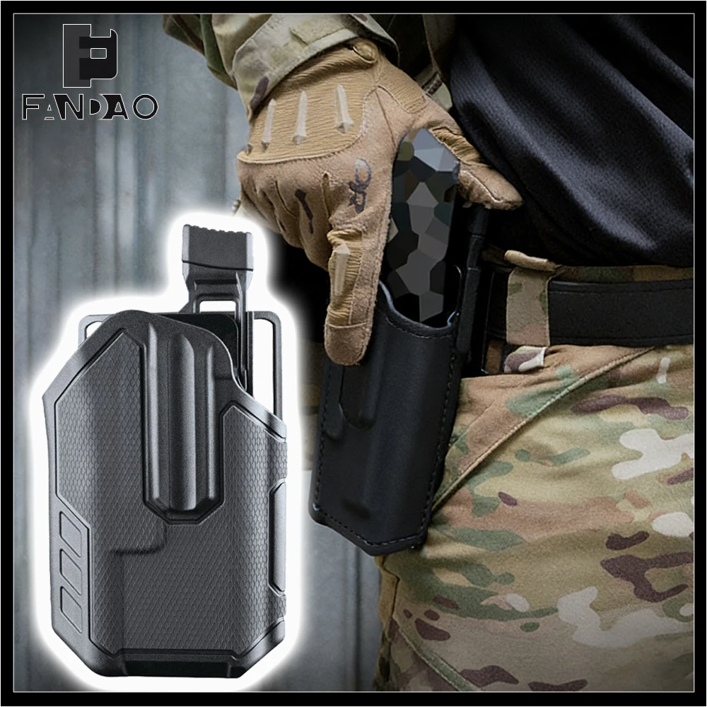 Funda táctica pistola airsoft con clip de cinturón extracción rápida