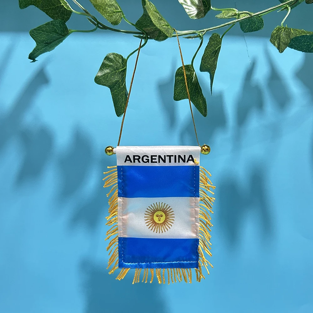 Bandera Argentina SKY FLAG tamaño mini 8x12cm para ventana de coche