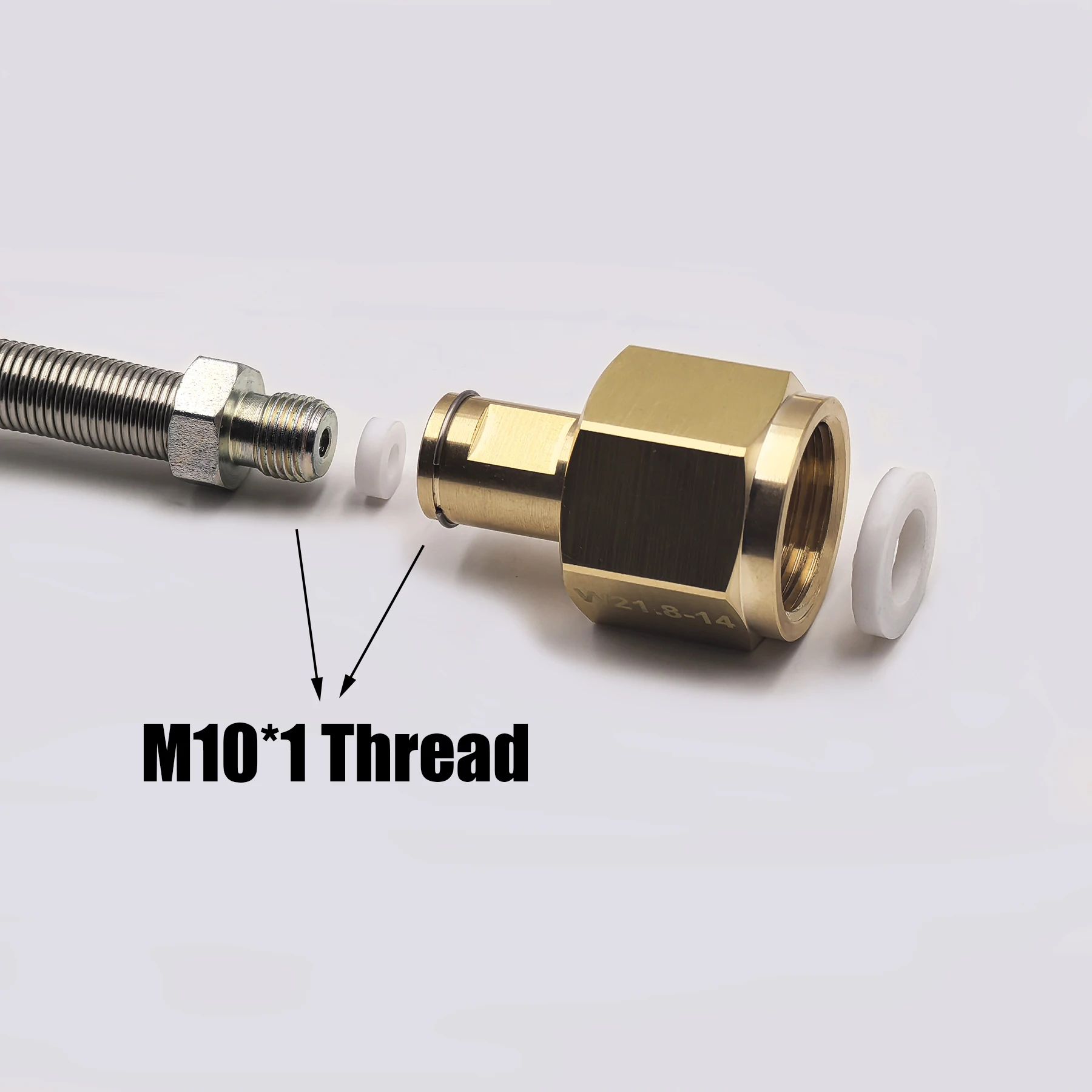 Adaptador CO2 conector manguera para carga tanque aire comprimido - imagen 3