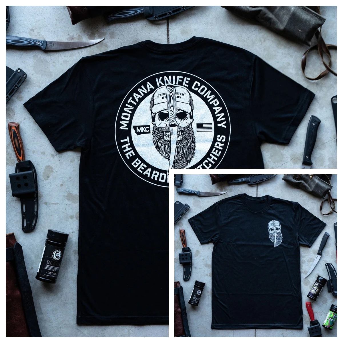 MKC X Bearded Butchers camiseta táctica unisex premium alta gama - imagen 3