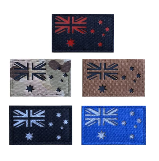Parche reflectante gancho y bucle Australia Multicam