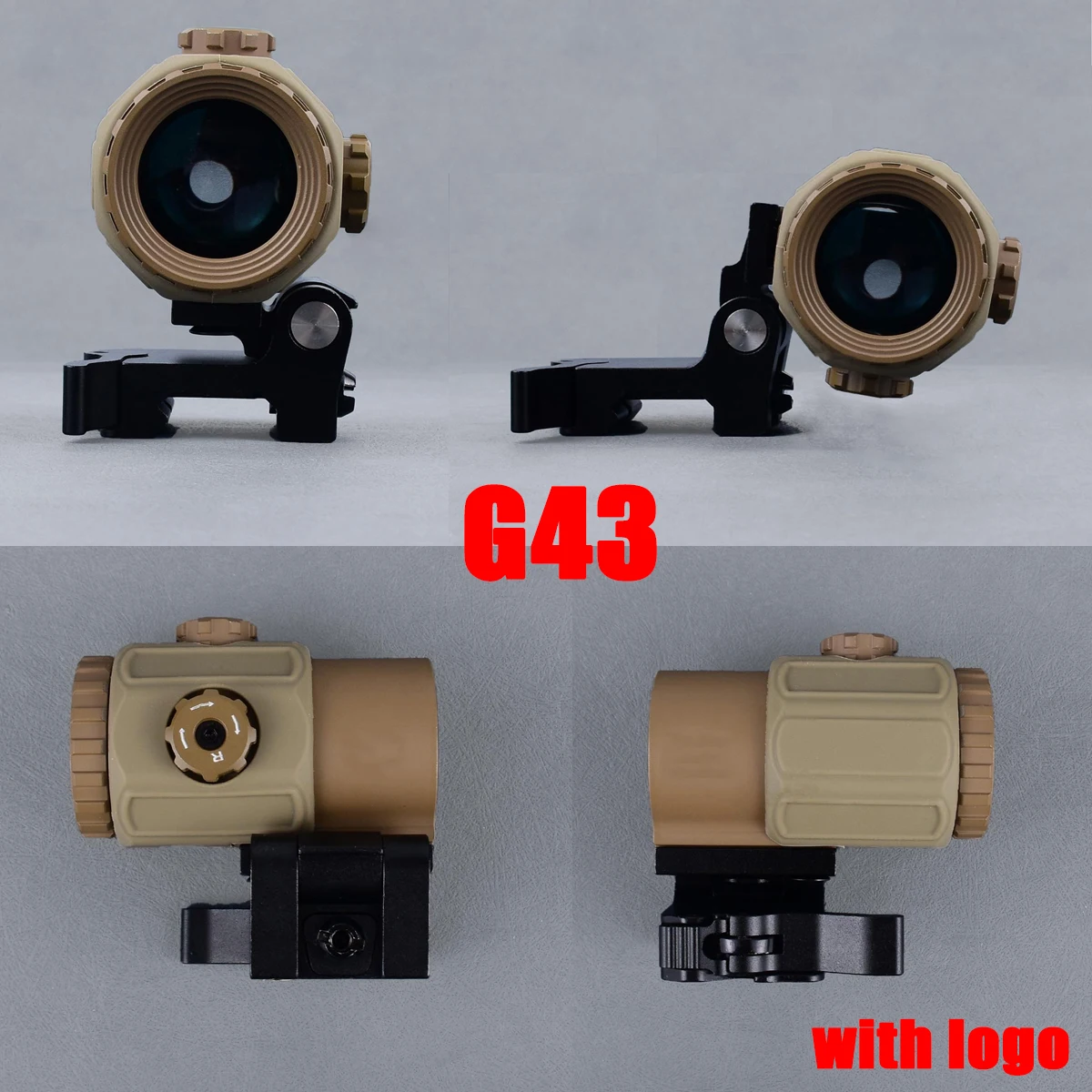 Magnificador abatible 3X/5X para mira holográfica Picatinny - imagen 3
