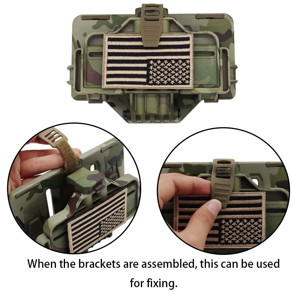 Soporte táctico plegable para teléfono universal con fijación mochila - imagen 5