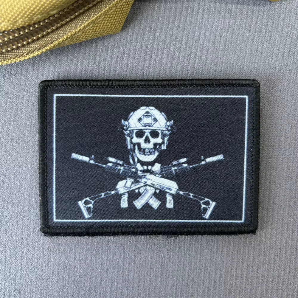 Russian Roger parche táctico de moral esqueleto gancho y bucle mochila - imagen 4