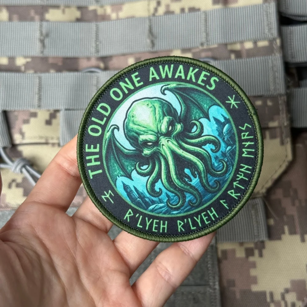 Parche táctico pulpo gancho y bucle impreso moral insignia - imagen 4